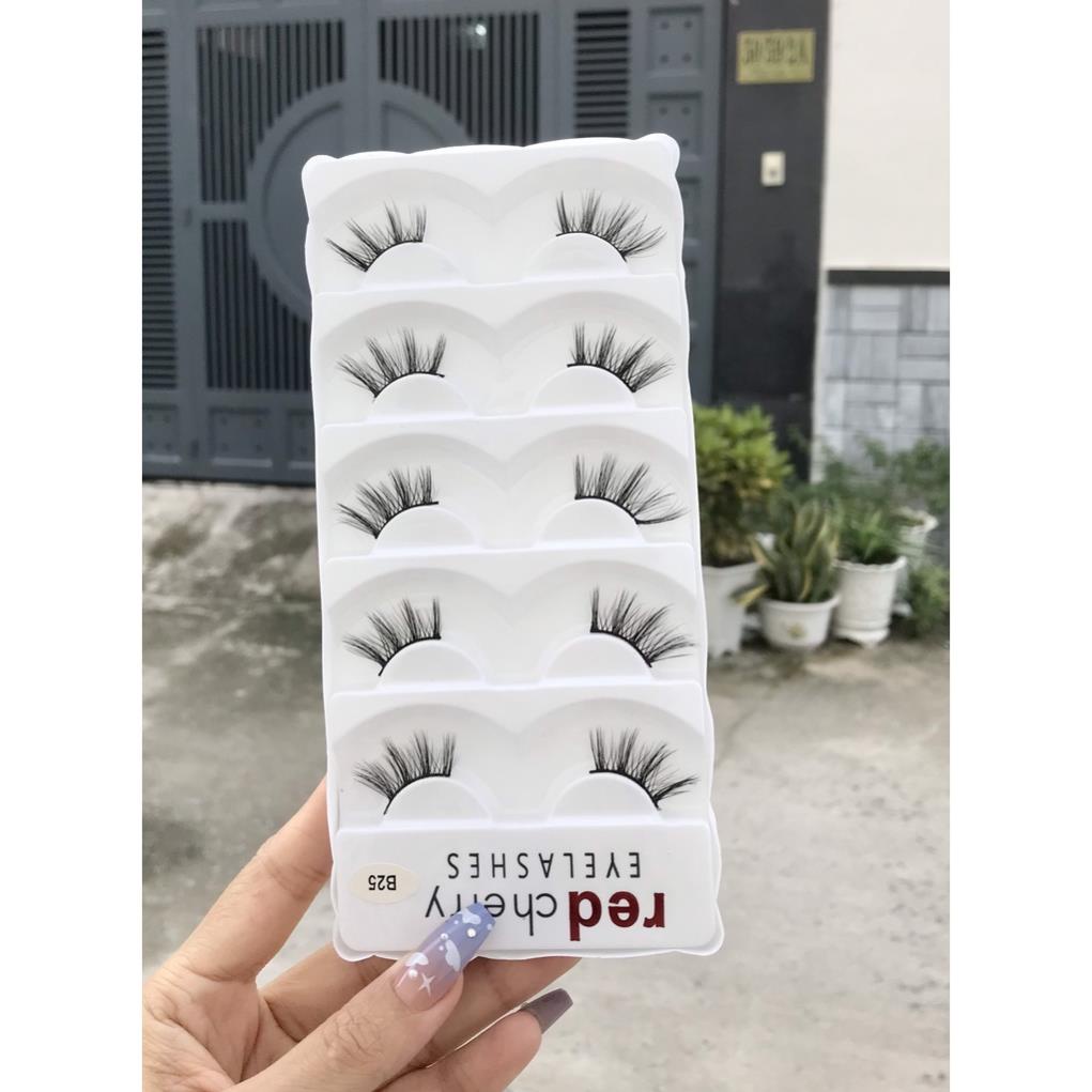 Mi giả gắn đuôi cao cấp siêu tây Redcherry