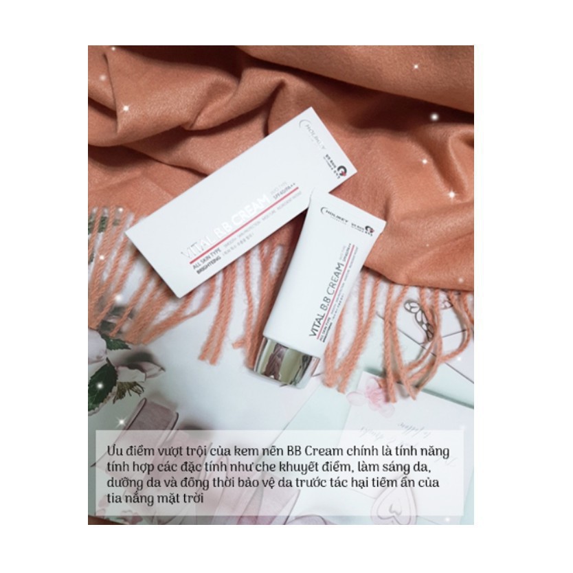 [Rẻ Vô Địch] Kem nền trang điểm - Kem trang điểm chống nắng Holikey Vital BB Cream Hàn Quốc SPF /40 PA 50ml | BigBuy360 - bigbuy360.vn