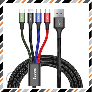 Cáp sạc 4 đầu baseus rapid 3.5a - ⚡hàng chính hãng baseus.