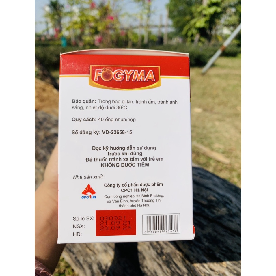 Sắt nước Fogyma. Bổ sung sắt cho bà bầu, cho con bú, người thiếu máu . Hộp lớn 40 ống