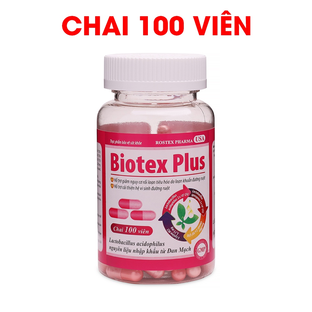 Men tiêu hóa dạng viên giảm rối loạn tiêu hóa, tiêu chảy - 100 viên