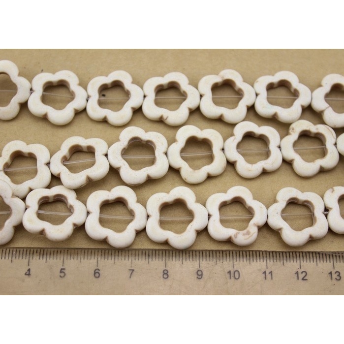 Chuỗi Hạt Tự Nhiên 2cm * 2cm Màu Xanh Dương Và Trắng