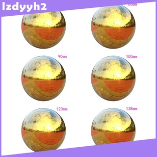 Quả cầu tráng gương trang trí bằng thép không gỉ cao cấp 76~138mm