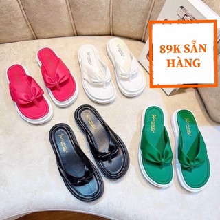 Dép bánh mỳ Xỏ Ngón đế bơm cao su non siêu nhẹ