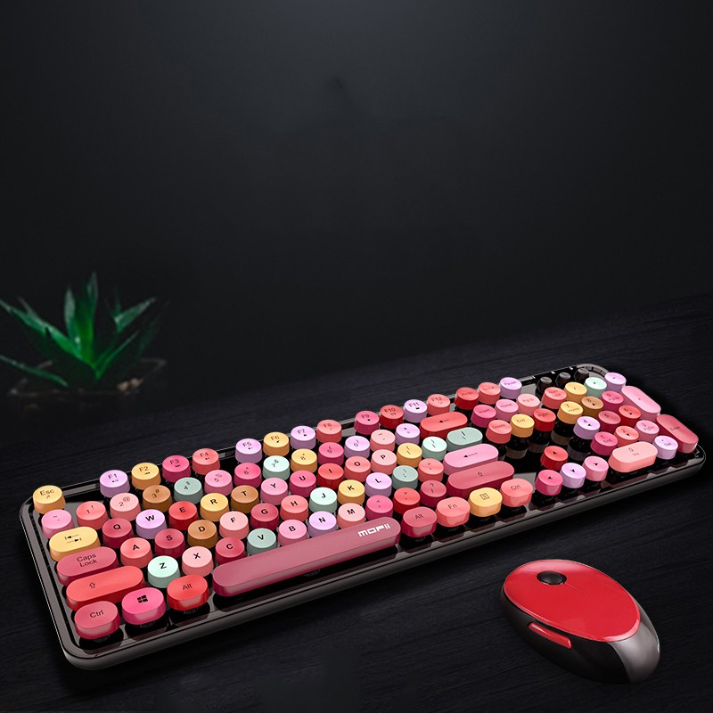 Bàn Phím Và Chuột Không Dây 2.4ghz Dễ Thương | BigBuy360 - bigbuy360.vn