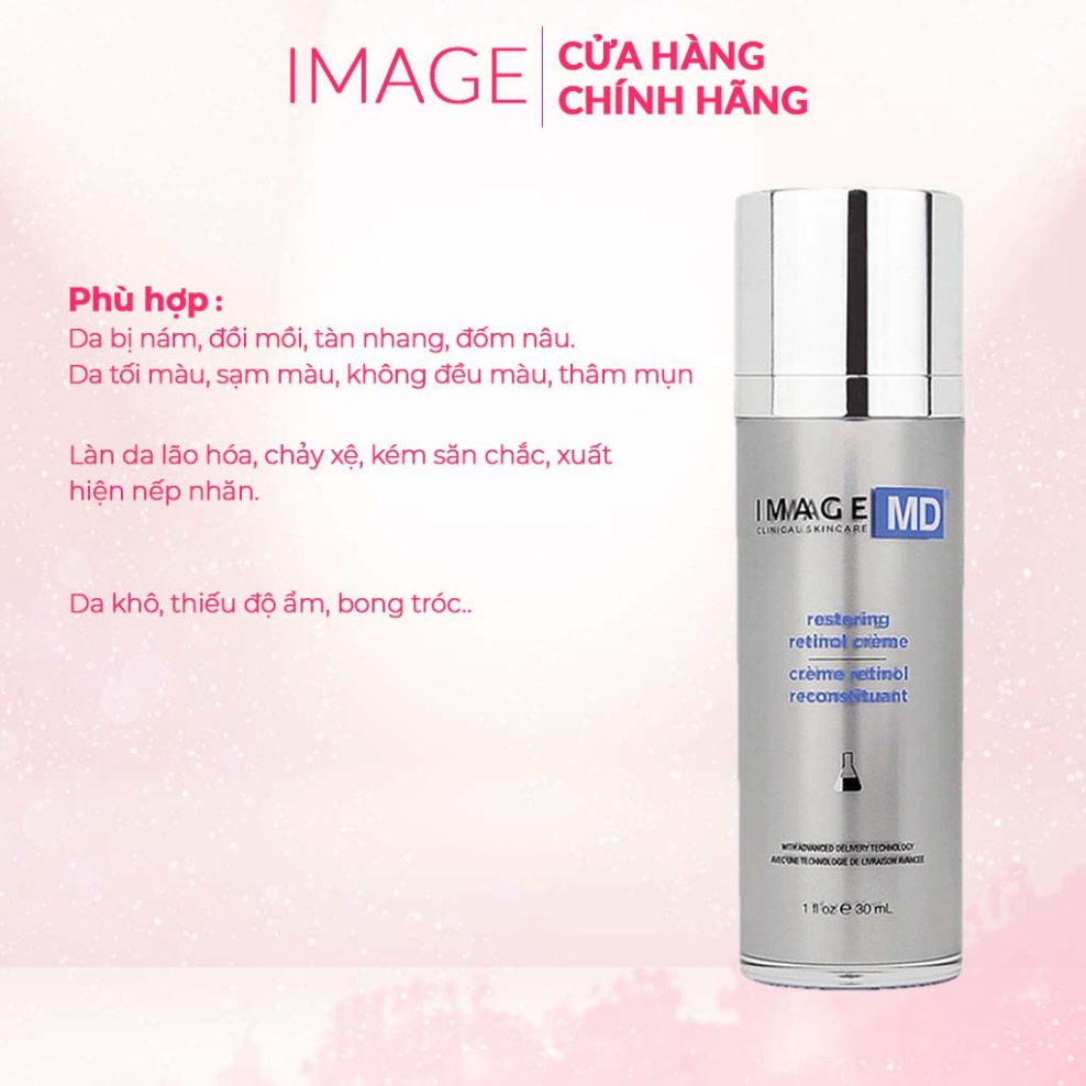 Kem Retinol Trẻ Hóa Mờ Thâm Nám Cho Da Khô Image Skincare MD Restoring Retinol Creme - Bác Sĩ Phương Trang