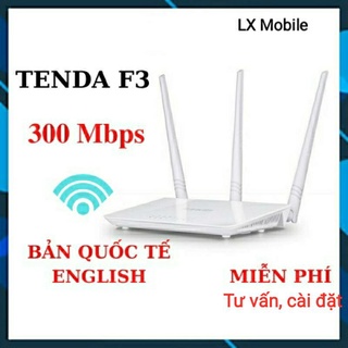 Bộ phát, kích wifi Tenda F3 chuẩn 300Mbs