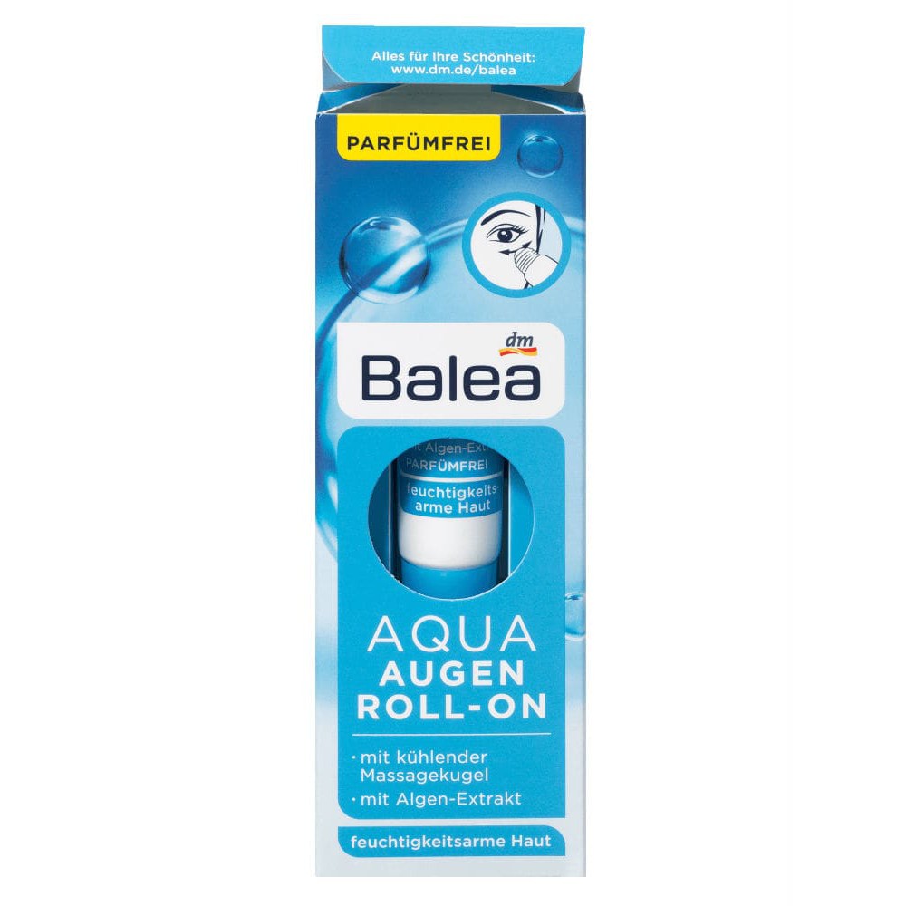 Lăn dưỡng mắt Balea Aqua Augen Roll-ON hàng nội địa Đức