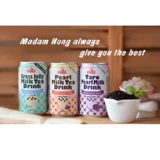 Trà sữa uống liền Trà sữa trân châu Đài Loan đóng hộp 315ml nhập khẩu Tặng kèm 1 ống hút gạo bảo vệ môi trường