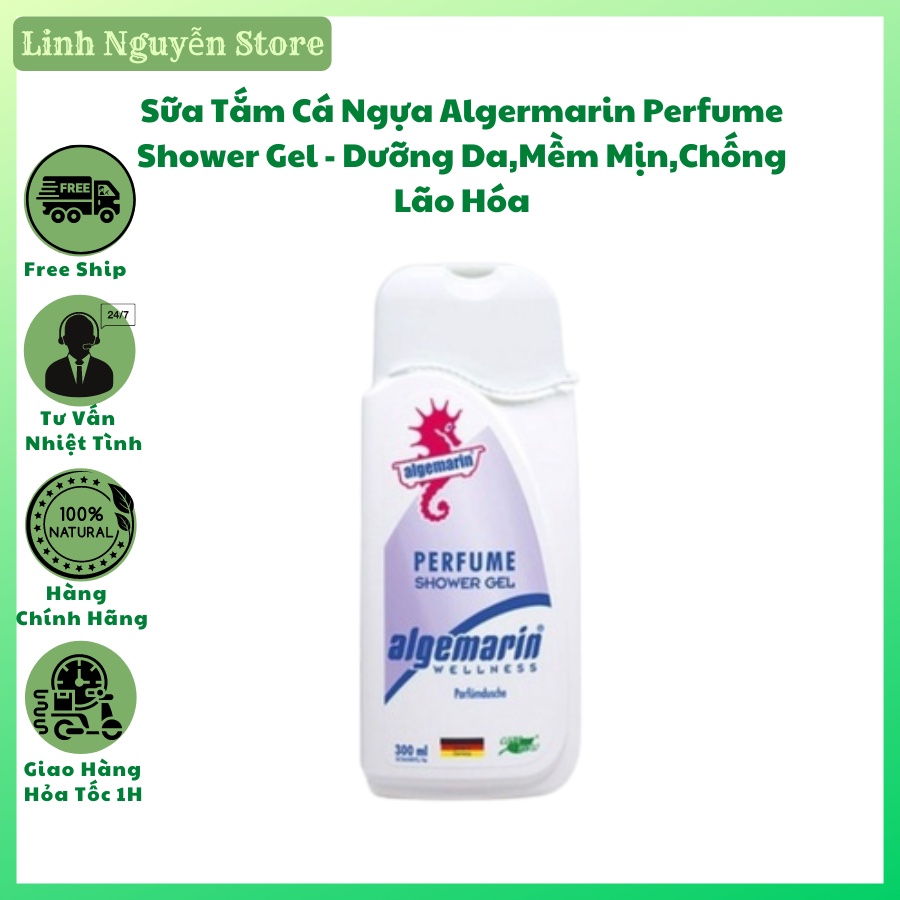 Sữa tắm cá ngựa Algemarin Perfume Shower Gel - Dưỡng da mềm mại. mịn màng, chống lão hóa