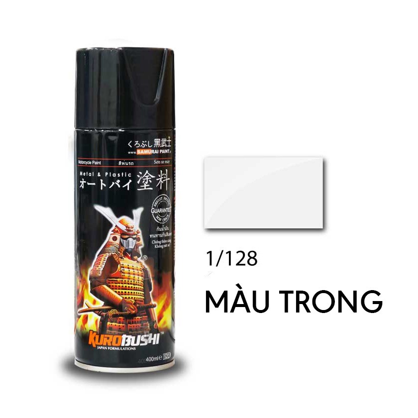 Sơn Samurai Phủ Bóng Trong 128 - Sơn Xịt Samurai Phủ Bóng Trong