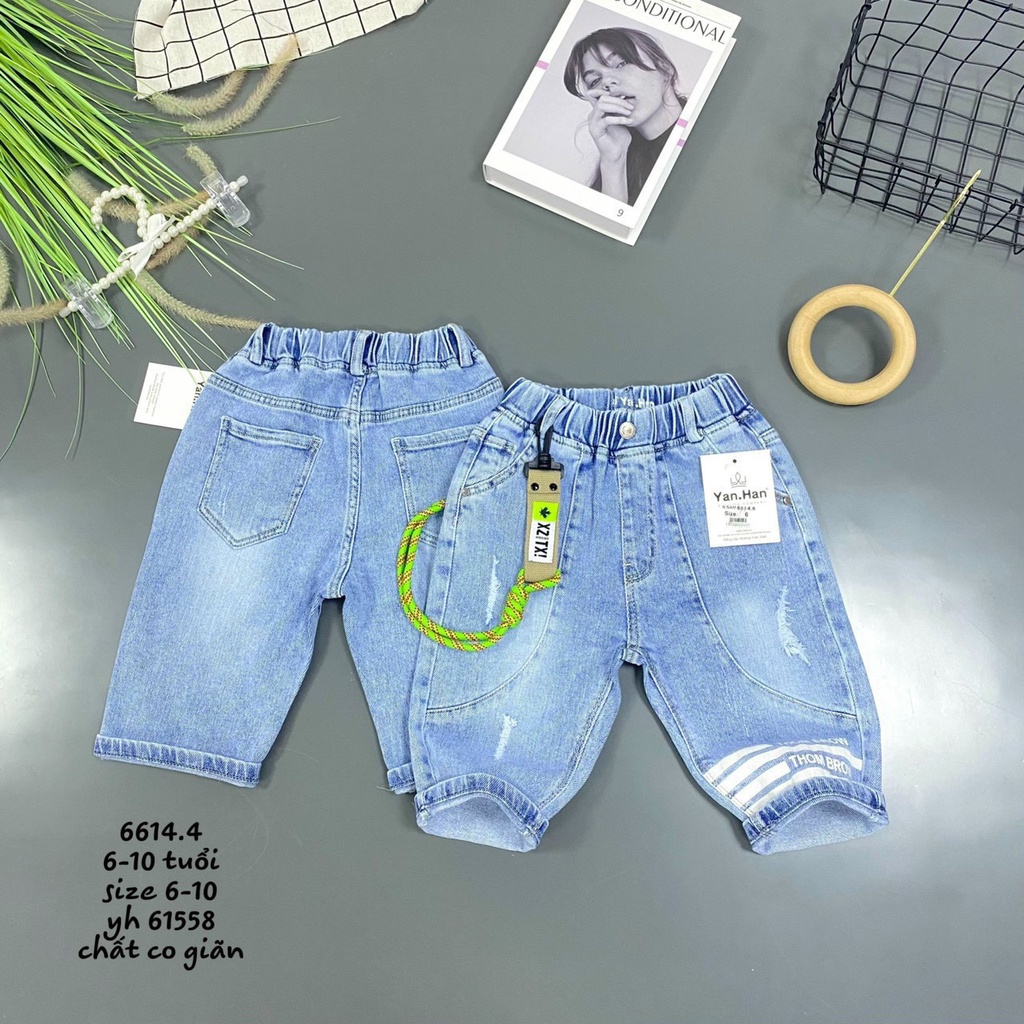 JEAN LỬNG TÚI TRƯỚC NÚT PHỤ KIỆN CAM CHO BÉ TRAI