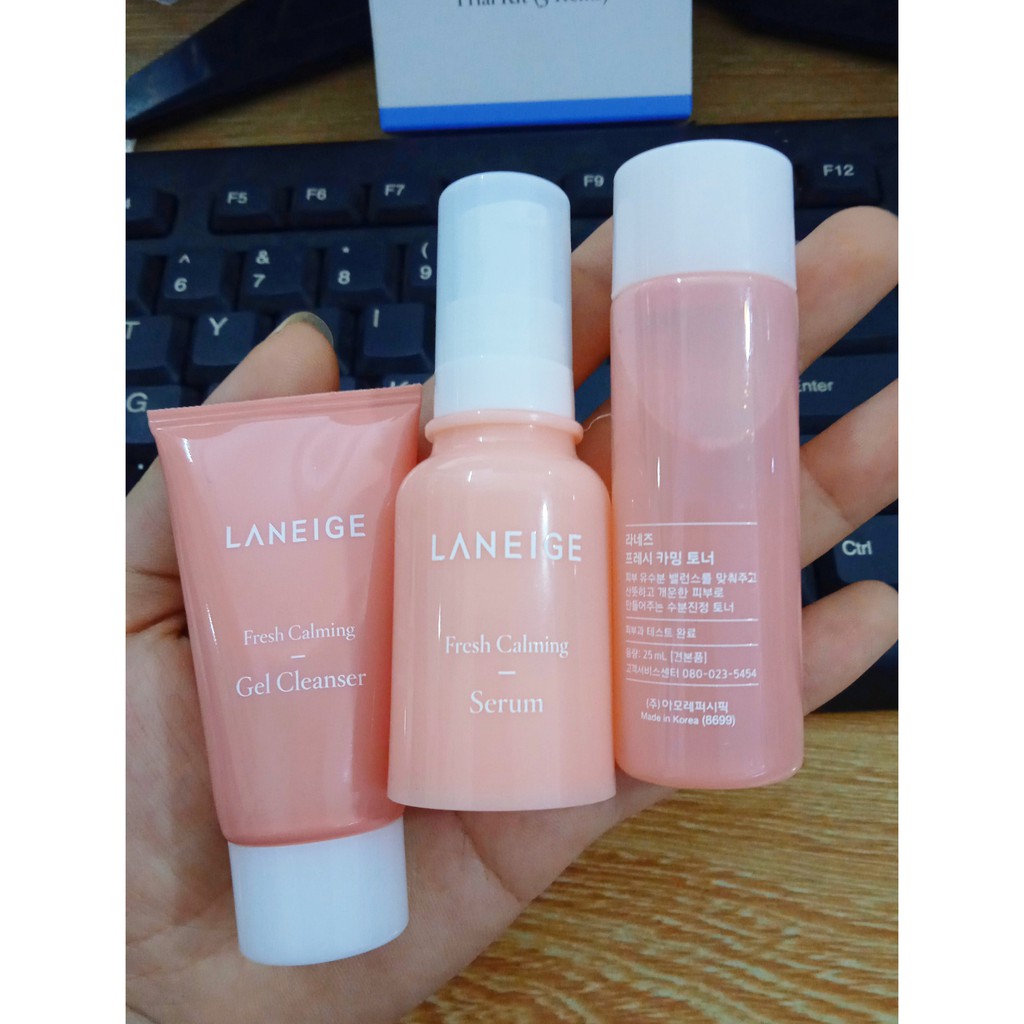 Bộ Dưỡng Da Laneige Fresh Calming Trial Kit ( 3 Items)