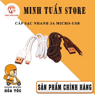 Cáp Sạc Nhanh 3A 1m Micro Usb hàng chính hãng cty Luxshare