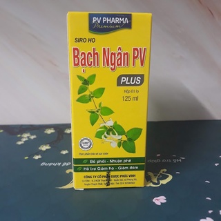 Siro ho bạch ngân pv plus chai 125ml