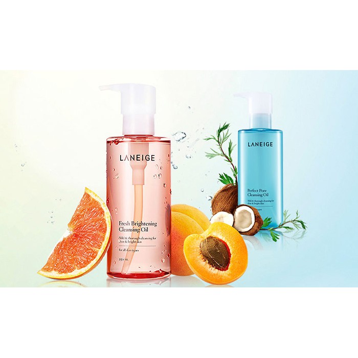 DẦU TẨY TRANG LANEIGE SÁNG DA FRESH BRIGHTENING CLEANSING OIL 250ML NHẬP KHẨU CHÍNH HÃNG - 2879