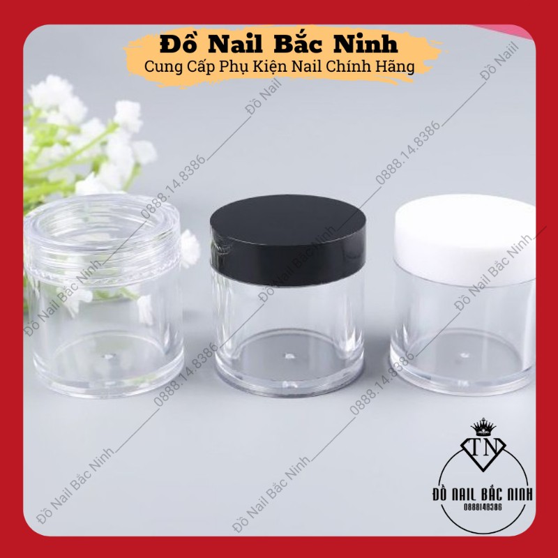 Hũ Đựng Bột Nail, Hũ 10g Màu Trong Suốt