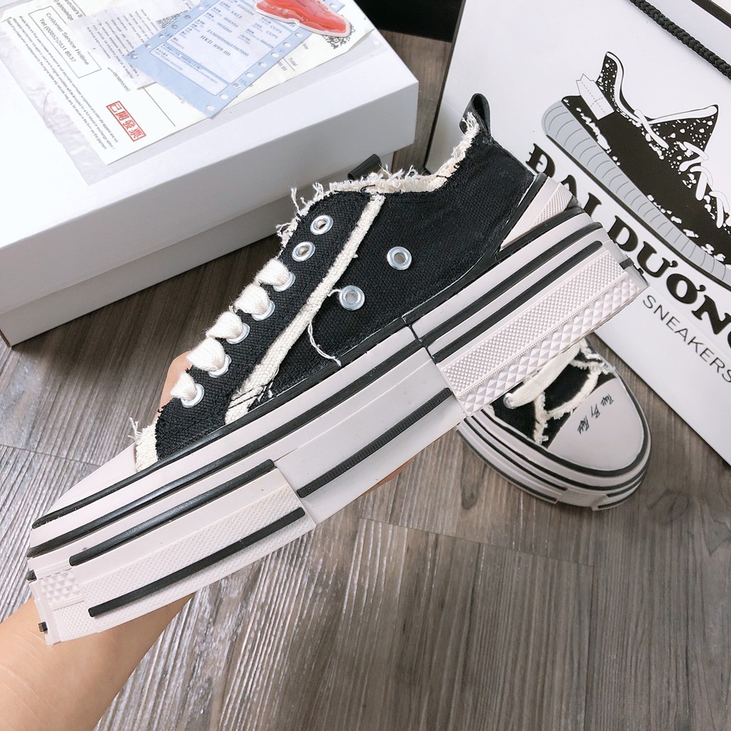 Xvessel rách đẽ gỗ cv rách đế gỗ giày thể thao giày sneaker cv rách đế gỗ giày sneakers cv rách giày tăng chiều giày nữ