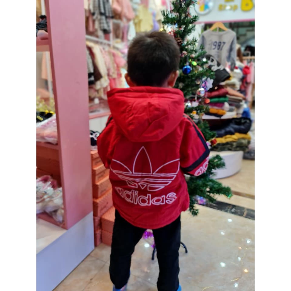 Áo khoác nỉ Addidas 2 màu sz 90-130