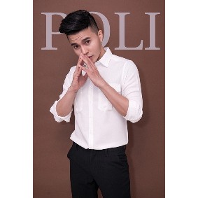 Sơ mi trắng phối ghile đen cột dây | BigBuy360 - bigbuy360.vn