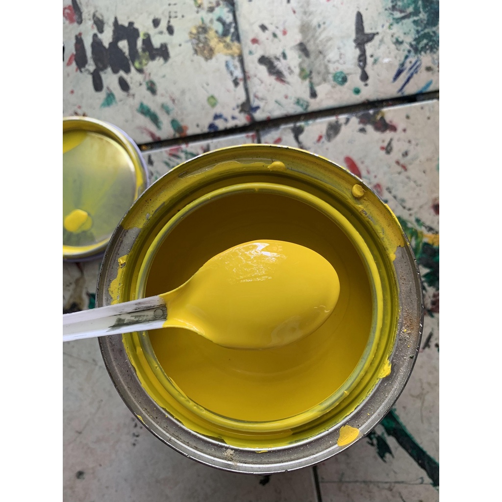 Sơn 1K màu vàng tươi vàng chanh Autopaint lon 1 Lít