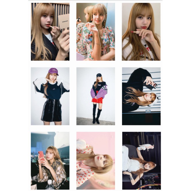 Lomo card 45 ảnh thành viên BLACKPINK - LISA NEW T11