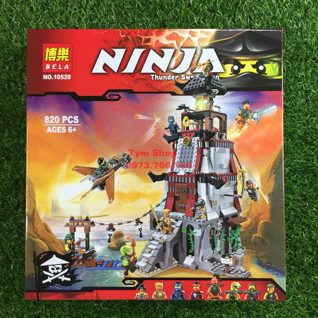 [Ảnh thật] Lắp ráp xếp hinh Lego Ninjago Bela Lari 10528 LELE 79346 lep..in 06037 : Cuộc Chiến Ngọn Hải Đăng The Lightho