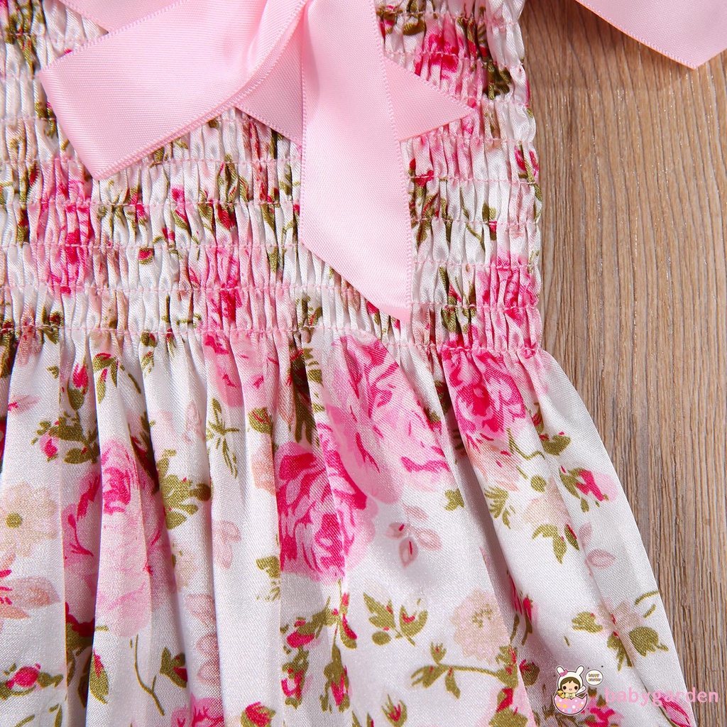 Áo Liền Quần Chấm Bi Và Băng Đô Nơ Cho Bé