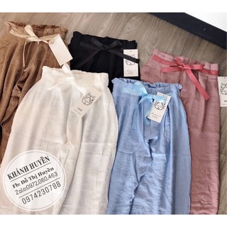 Quần culottes đũi dáng suông hot new