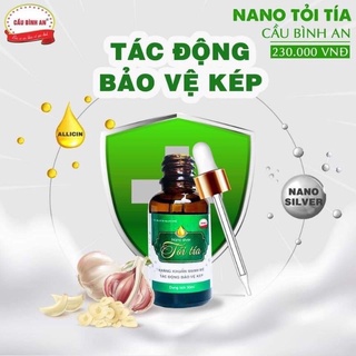 TINH DẦU TỎI TÍA NANO BẠC KHÁNG KHUẨN CẦU BÌNH AN CHAI 30ML