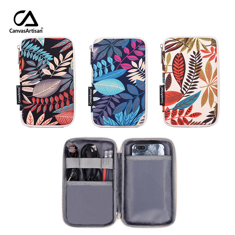 CanvasArtisan Túi Đựng Laptop 11 / 12 / 13 / 14 / 15 Inch Chống Thấm Nước Họa Tiết Lá Cây Nhiều Màu Kèm Túi Đựng Tiện Dụng Cho Thinkpad Air Pro