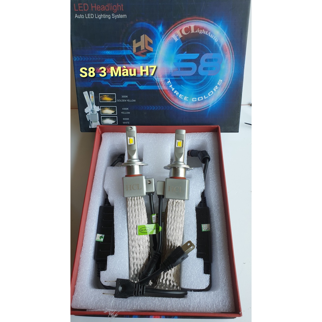 Đèn led S8 3 chế độ màu siêu sáng siêu bền