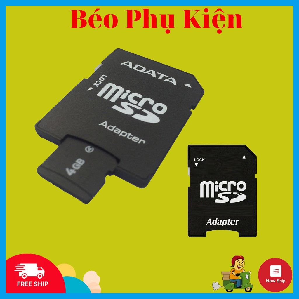 Adapter thẻ nhớ chuyển đổi thẻ Micro SD sang SD - Dùng cho laptop, máy ảnh