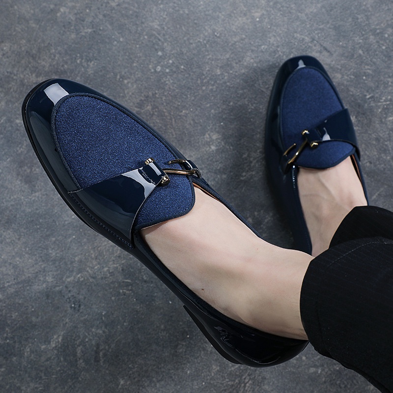 Giày Da Oxford Màu Đen Cỡ Lớn 37-48 Thời Trang Cho Nam