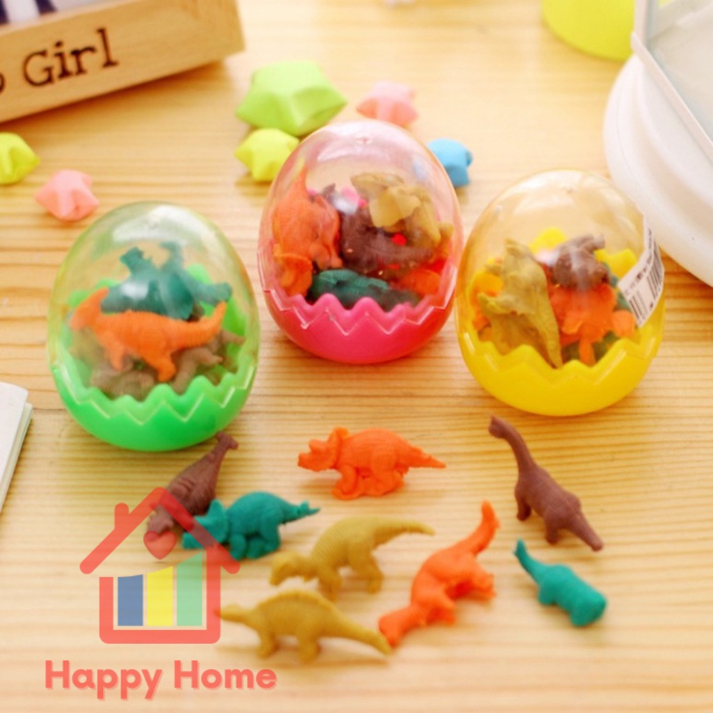 Tẩy bút chì, cục tẩy, gôm hình trứng khủng long Happy Home