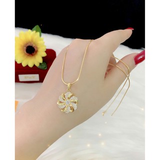 Dây chuyền nữ xi dát vàng 18k cao cấp