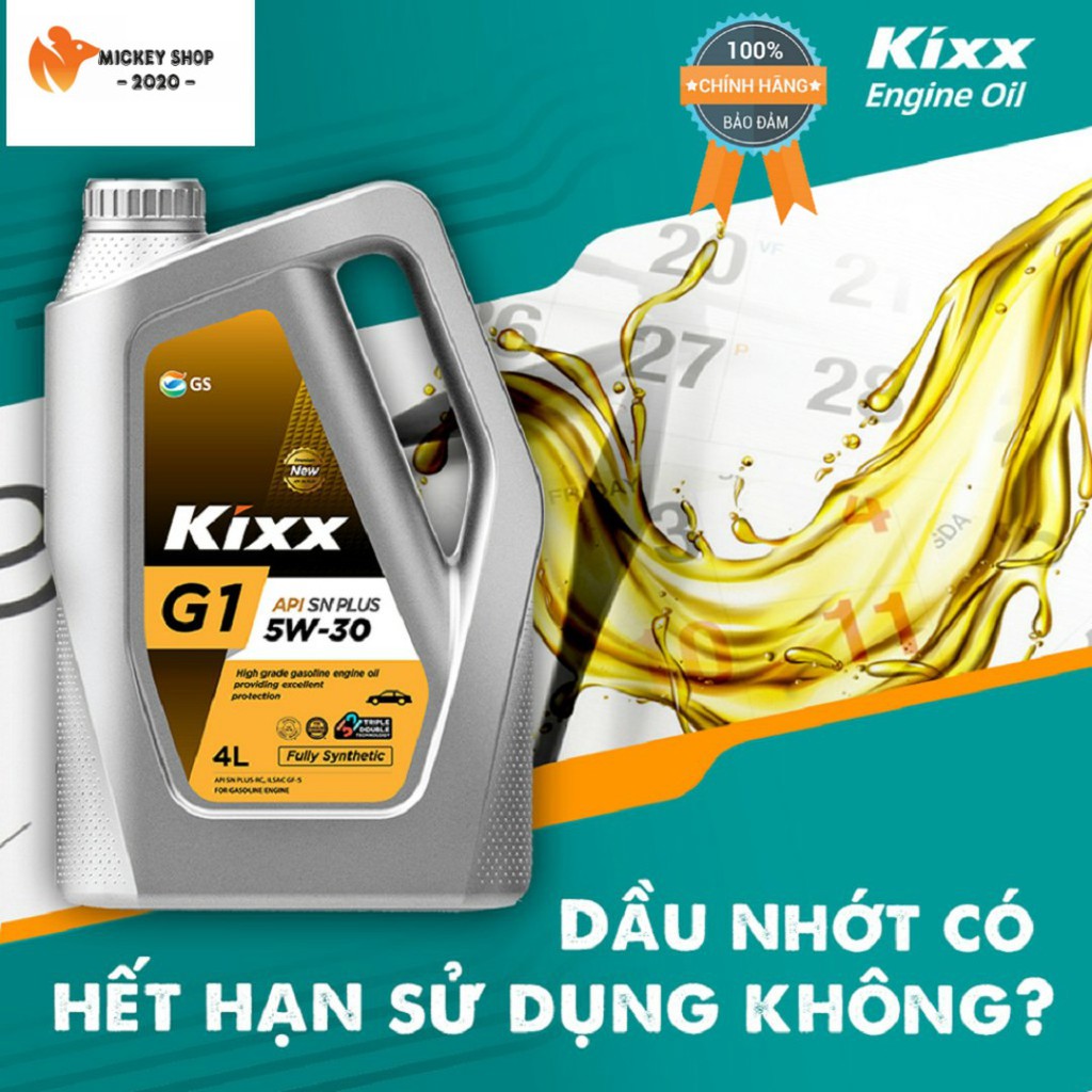 [ CAO CẤP ] Kixx G1 – Dầu động cơ xăng Kixx G1 API SN PLUS 5W30 - 10W40 - CHÍNH HÃNG