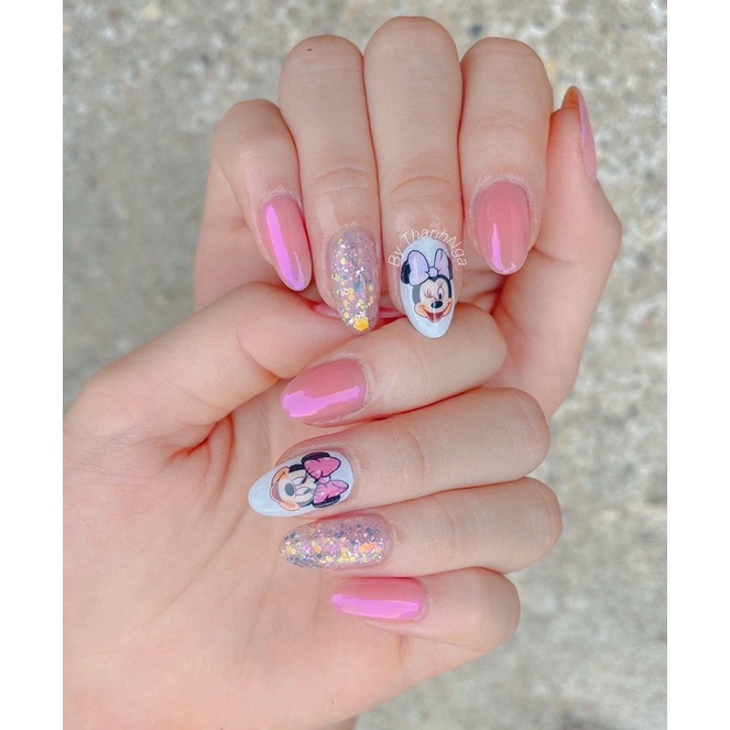 [ĐỒ NAILS] Tấm Dán Micky Chất Liệu Lụa