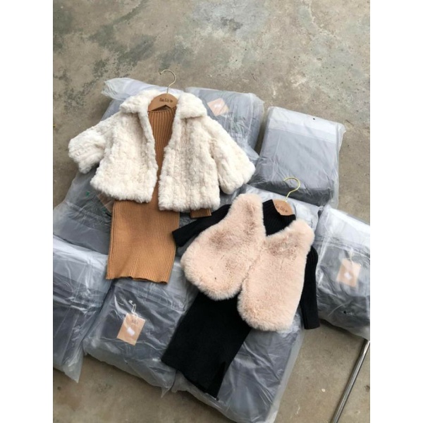 Váy len body cho bé