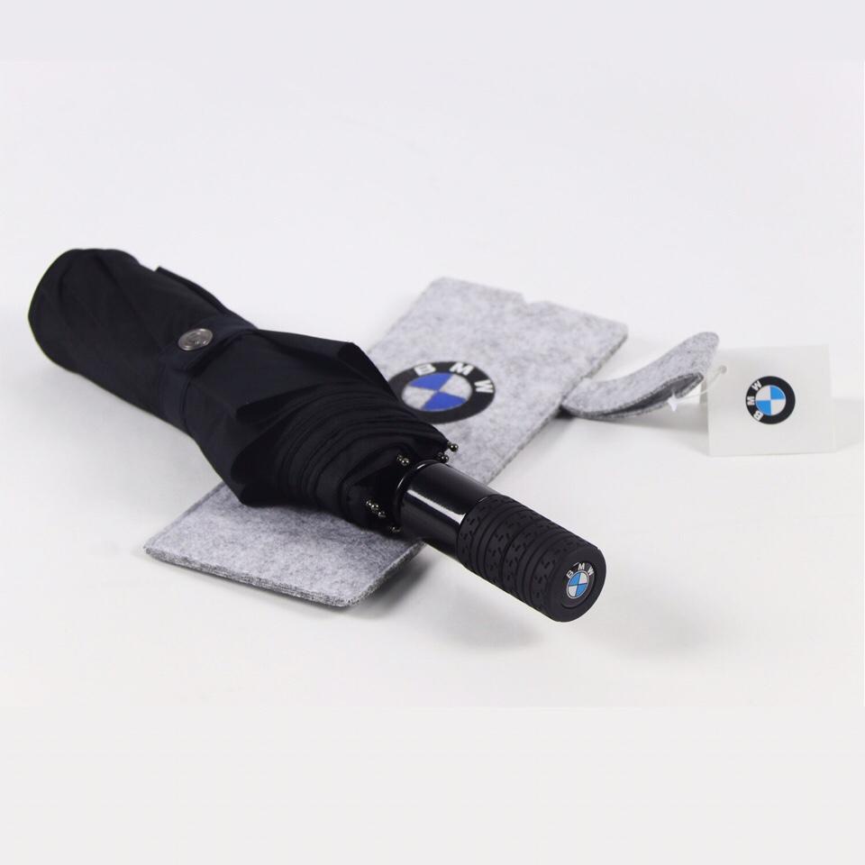 Ô dù tự động đóng mở đi ô tô logo BMW chống tia UV400 (Đen)
