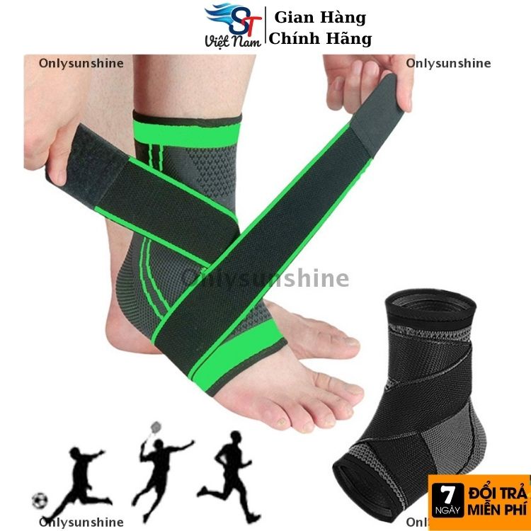 Đai cuốn cổ chân (1 cái), Băng cuốn bảo vệ mắt cá chân chống trơn trượt chuyên gym AL