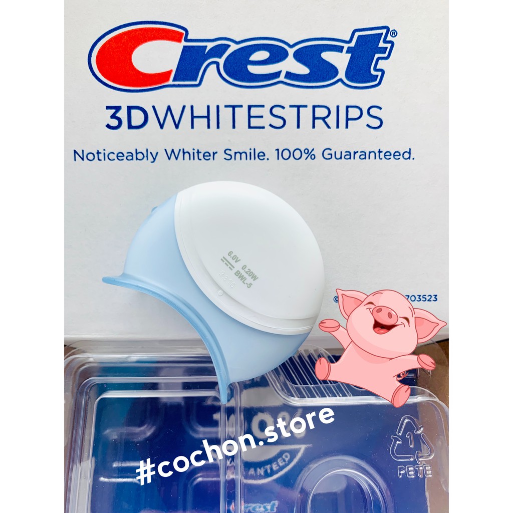 [Mã 44FMCGSALE1 giảm 10% đơn 250K] [BILL US/FR] CREST Đèn chiếu tách set hỗ trợ trắng răng CREST 3D WHITESTRIPS LIGHT