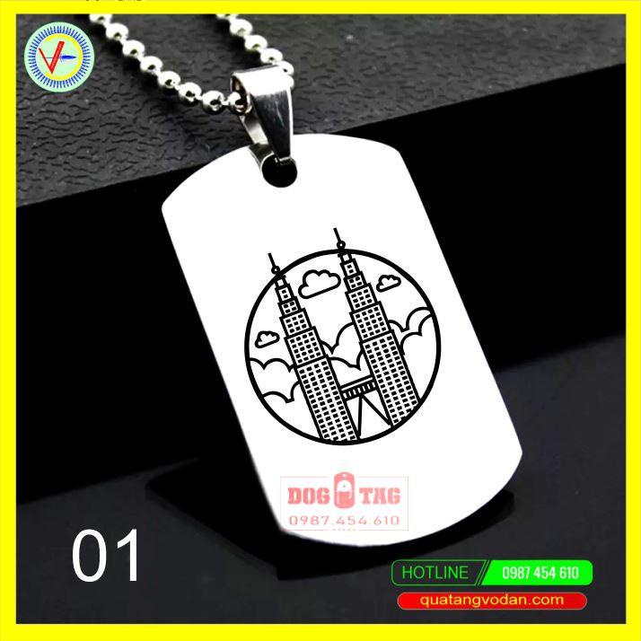 Dogtag Malaysia - Vòng cổ thẻ bài dogtag biểu tượng Malaysia | QUA TANG VO DAN