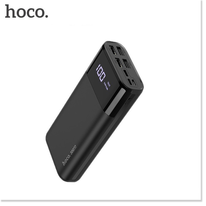 Pin Sạc Dự Phòng Hoco B12 Max 30000mah 4 Cổng USB 5A Max Tích Hợp Màn Hình LCD - MrPhukien