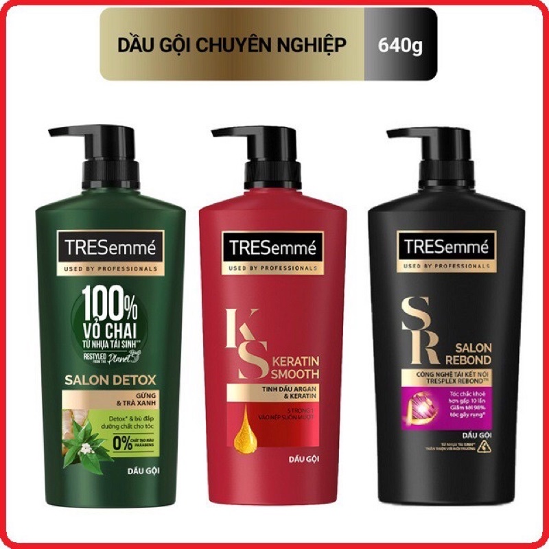 Dầu gội nữ TRESemme Tóc chắc khỏe, giảm gãy rụng chai 650ML