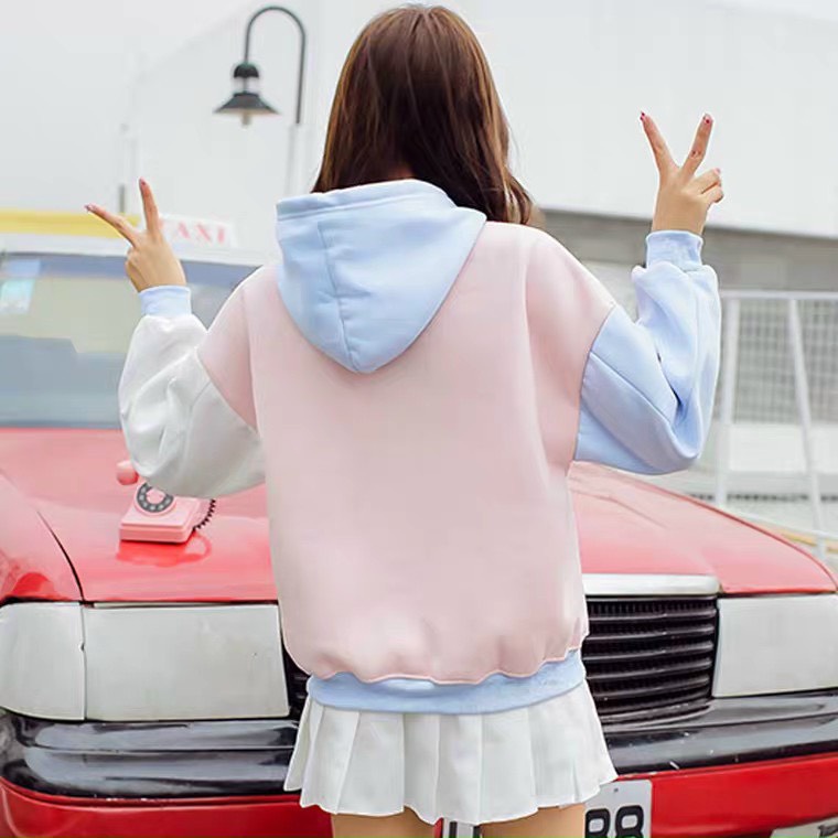 ÁO NỈ HOODIE THÊU MÈO DỄ THƯƠNG CUTE FROM &lt;58KG