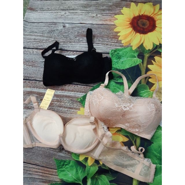 (02)Áo lót ren quây đệm dày nâng ngực