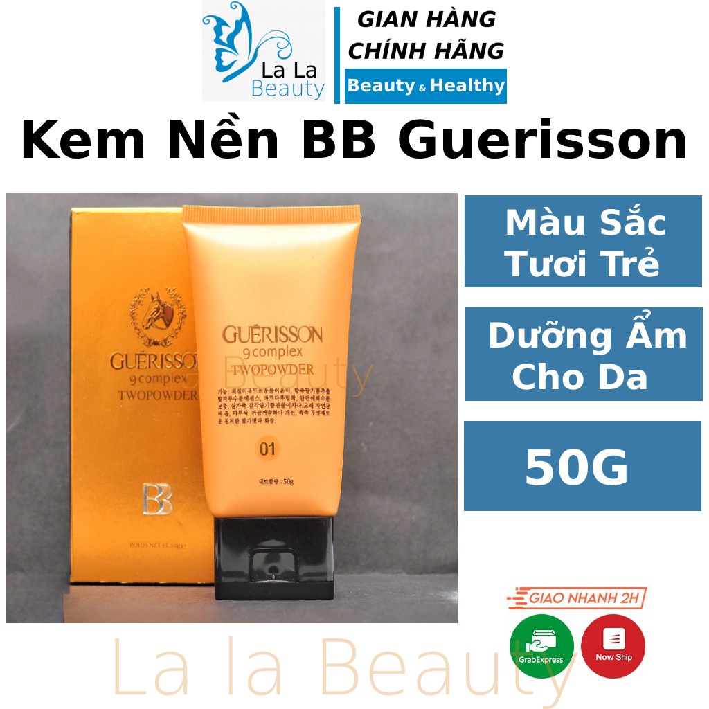 Kem nền BB Guerisson 9 Complex 50g cream che khuyết điểm cho da nhạy cảm da dầu mụn kem mac cilo fit me La La Cosmetic