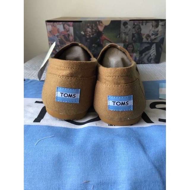 🎉PROMO🎉🍒💯 Toms Giày Lười Vải canvas 100% Kẻ Sọc Thời Trang Cho Nam Nữ