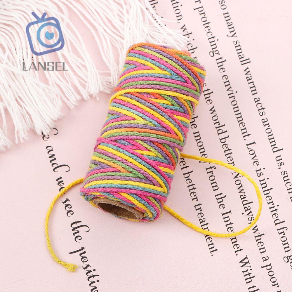 Dây Thừng Cotton Dùng Trang Trí Giáng Sinh DIY|Cuộn Dây Nhiều Màu Dùng Trong May Vá